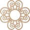 Ekena Millwork Cohen Wood Fretwork Pierced Ceiling Medallion, Alder, 24"OD x 8 1/4"ID x 1/4"T CMWP24X24X0250COAL - alternate 5